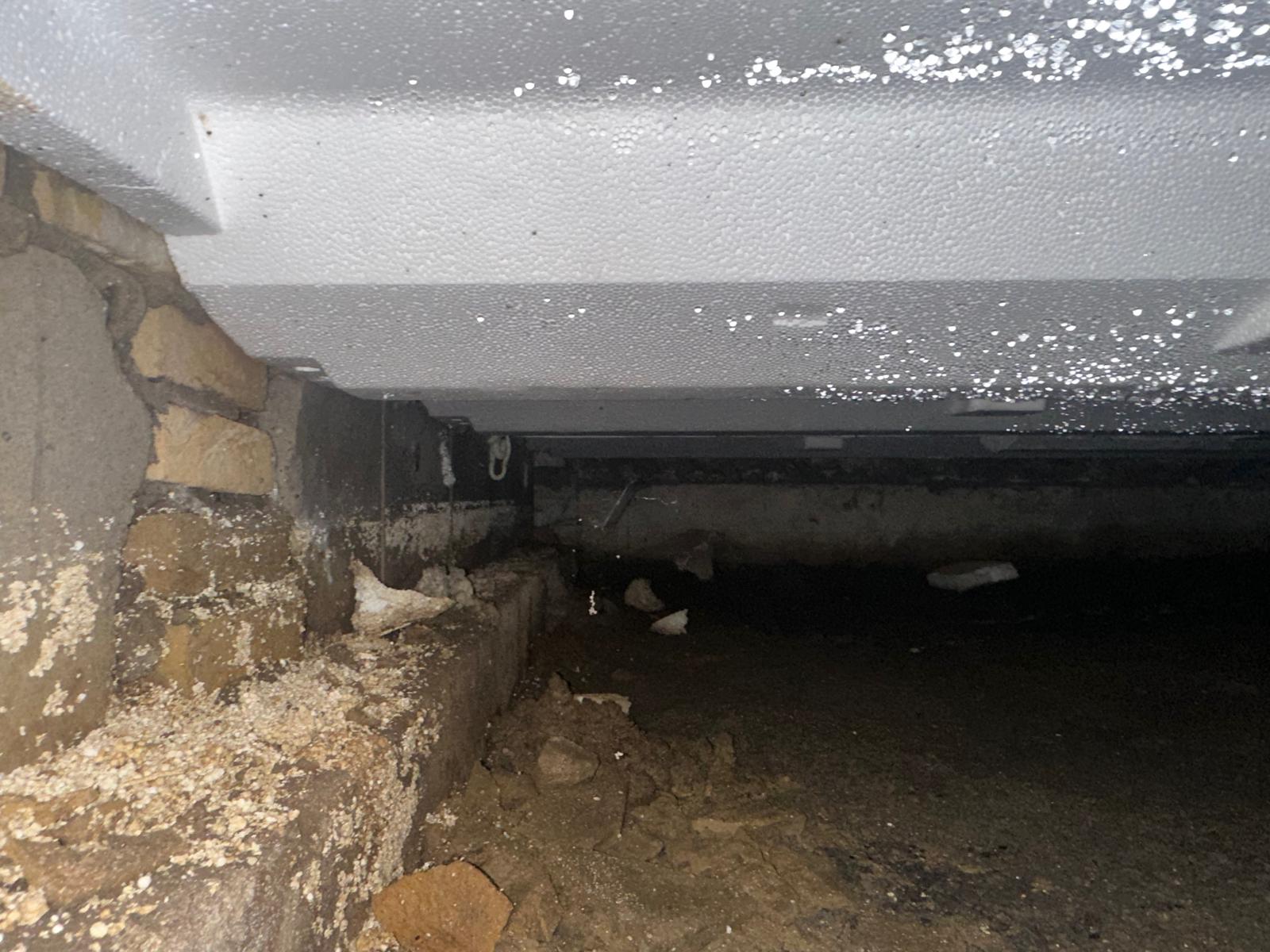 Ventilatiepunt geboord in gevel